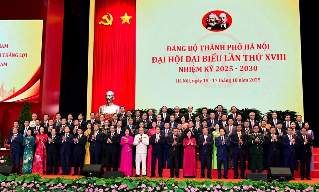 Đại hội đại biểu Đảng bộ thành phố Hà Nội khóa XVIII thành công tốt đẹp