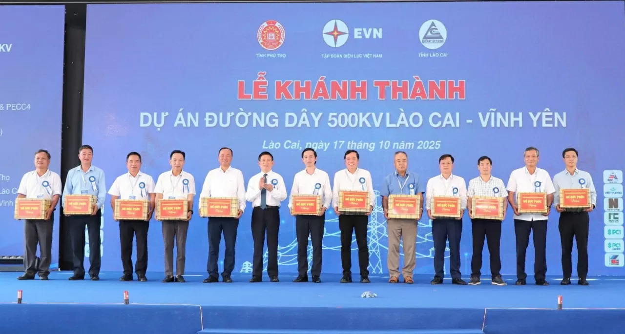 Khánh thành đường dây 500 kV Lào Cai - Vĩnh Yên: Công trình trọng điểm góp phần bảo đảm an ninh năng lượng quốc gia