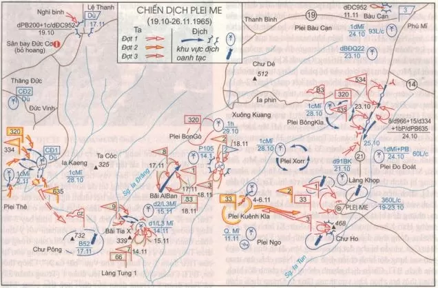 Chiến dịch Plei Me. (Nguồn: TTXVN) Chiến dịch Plei Me. (Nguồn: TTXVN)