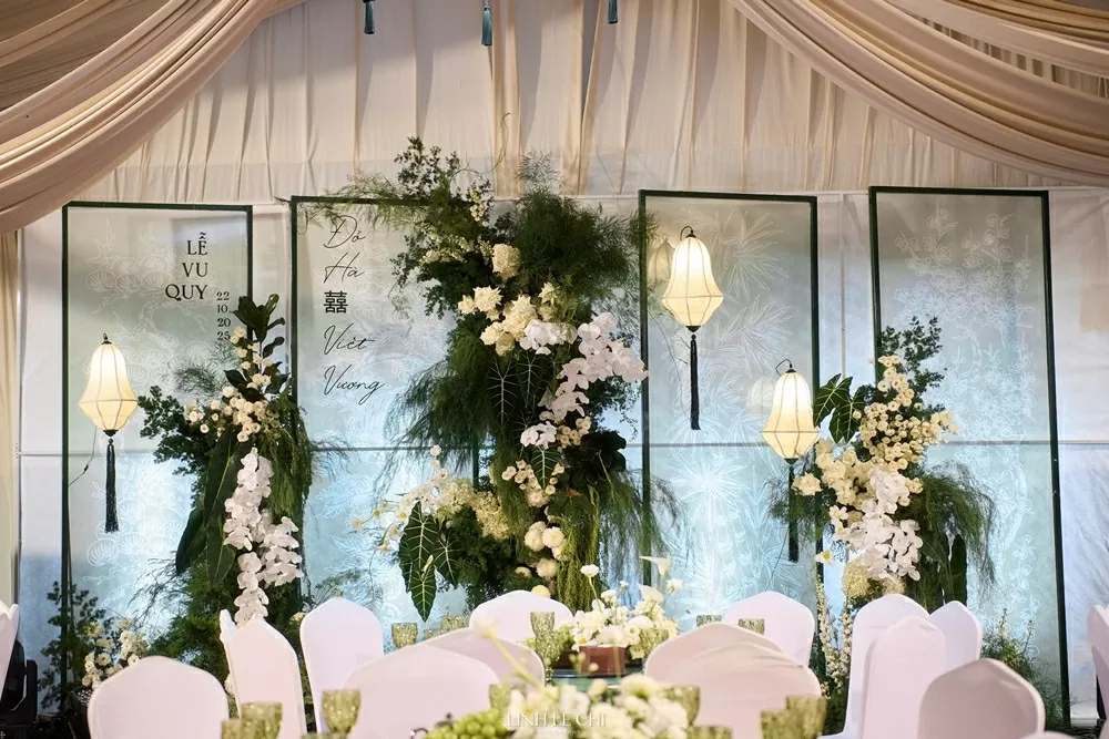 Hoa hậu Đỗ Thị Hà đẹp tinh khôi trong lễ cưới Hoa hậu Đỗ Thị Hà đẹp tinh khôi trong lễ cưới