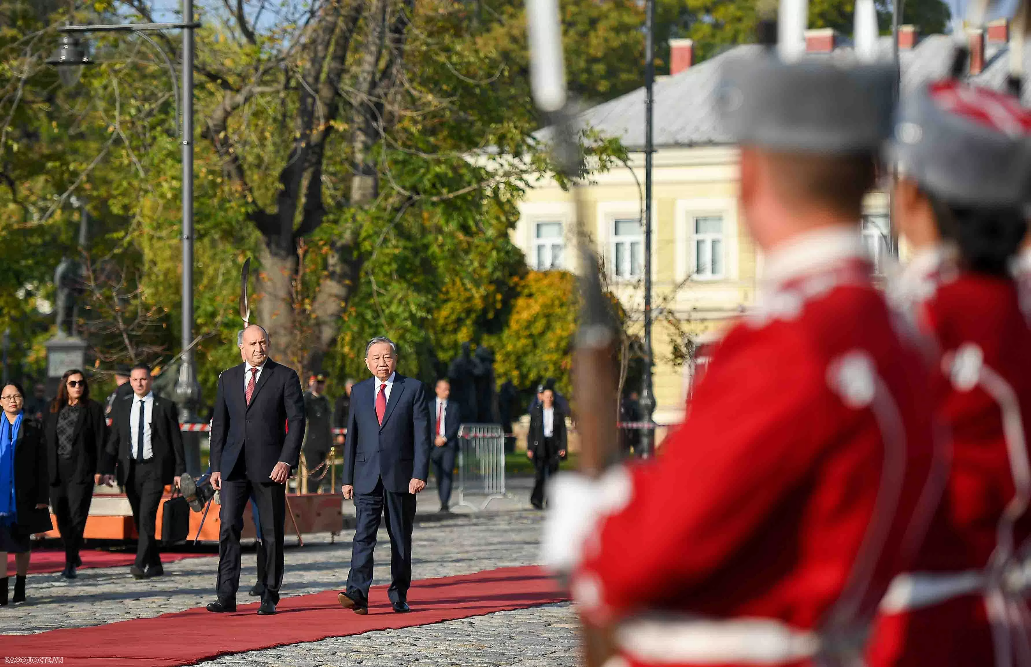 Lễ đón chính thức Tổng Bí thư Tô Lâm và Phu nhân tại Bulgaria