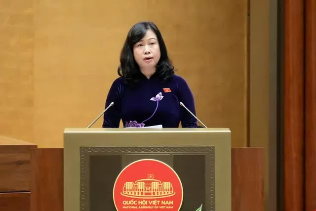 Bộ Trưởng Bộ Y tế Đào Hồng Lan trình bày Tờ trình dự án Luật Dân số Bộ Trưởng Bộ Y tế Đào Hồng Lan trình bày Tờ trình dự án Luật Dân số