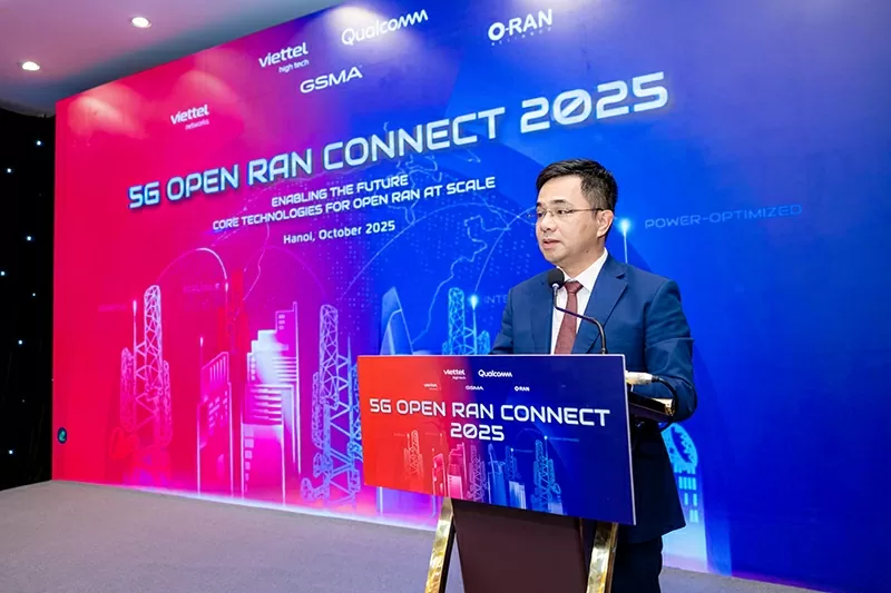 3_Ông Nguyễn Vũ Hà, Phó Tổng Giám đốc Tập đoàn Viettel cho biết Viettel là nhà mạng đầu tiên trên thế giới triển khai 5G Open RAN đạt chất lượng tương đương các nhà