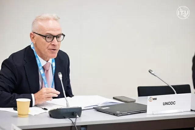 Trưởng Chương trình Toàn cầu về Tội phạm mạng và Công nghệ, UNODC Glen Prichard. (Nguồn: NVCC)