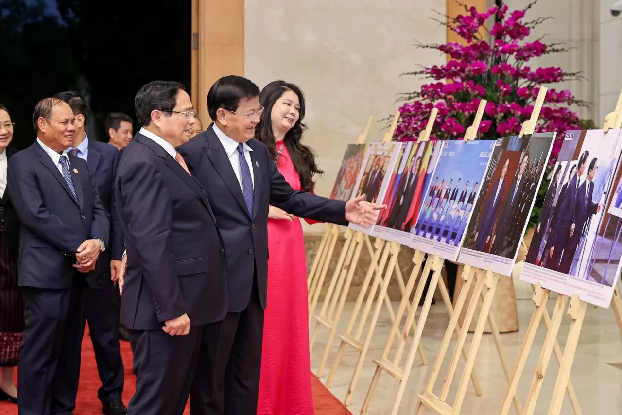 Thủ tướng Chính phủ Phạm Minh Chính tiếp Tổng Bí thư, Chủ tịch nước Lào Thongloun Sisoulith Thủ tướng Chính phủ Phạm Minh Chính tiếp Tổng Bí thư, Chủ tịch nước Lào Thongloun Sisoulith