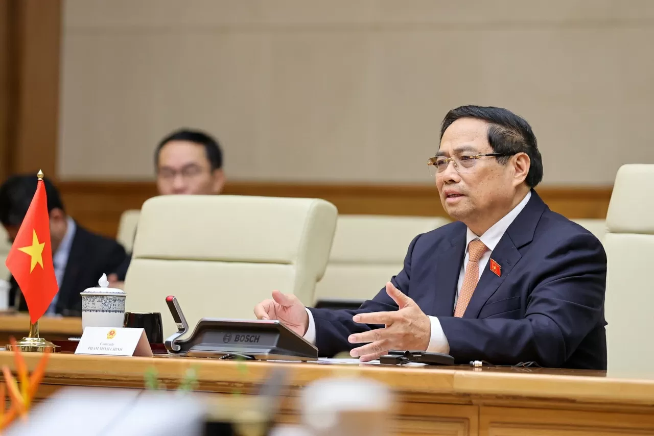 Thủ tướng Chính phủ Phạm Minh Chính tiếp Tổng Bí thư, Chủ tịch nước Lào Thongloun Sisoulith Thủ tướng Chính phủ Phạm Minh Chính tiếp Tổng Bí thư, Chủ tịch nước Lào Thongloun Sisoulith