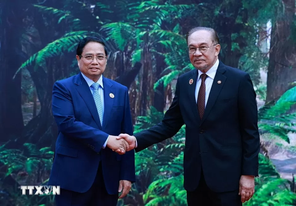 Lễ đón Thủ tướng Phạm Minh Chính dự Hội nghị cấp cao ASEAN 47 tại ASEAN