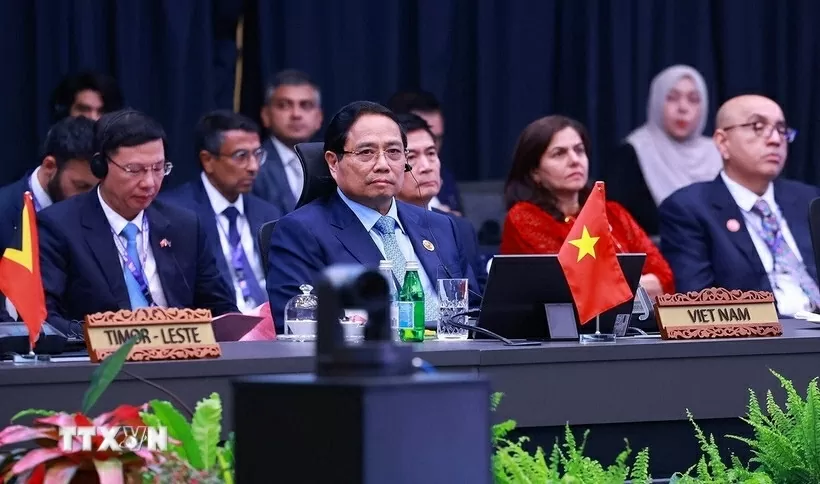 Hội nghị Cấp cao ASEAN-Ấn Độ lần thứ 22. (Ảnh: Dương Giang/TTXVN)