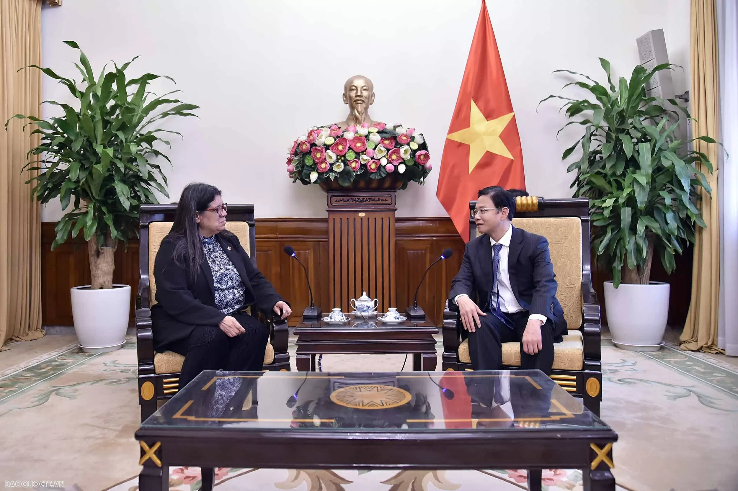 Thứ trưởng Ngoại giao Ngô Lê Văn tiếp Thứ trưởng Ngoại giao Venezuela