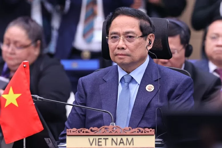 Thủ tướng Phạm Minh Chính tại Hội nghị Cấp cao ASEAN- Liên hợp quốc lần thứ 15. (Nguồn: VGP) Thủ tướng Phạm Minh Chính tại Hội nghị Cấp cao ASEAN- Liên hợp quốc lần thứ 15. (Nguồn: VGP)