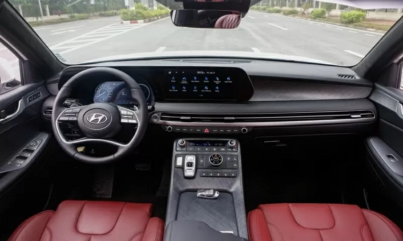 Nội thất hiện đại trên Hyundai Palisade. Nội thất hiện đại trên Hyundai Palisade.