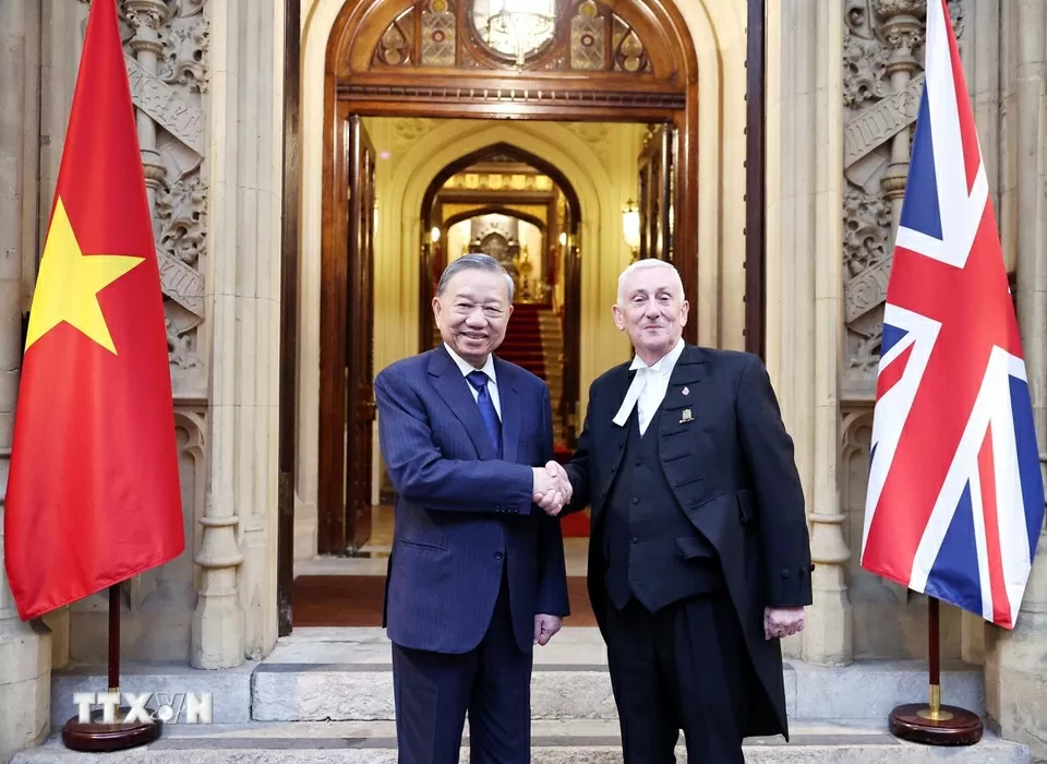 Tổng Bí thư Tô Lâm hội kiến Chủ tịch Hạ viện Anh Lindsay Hoyle