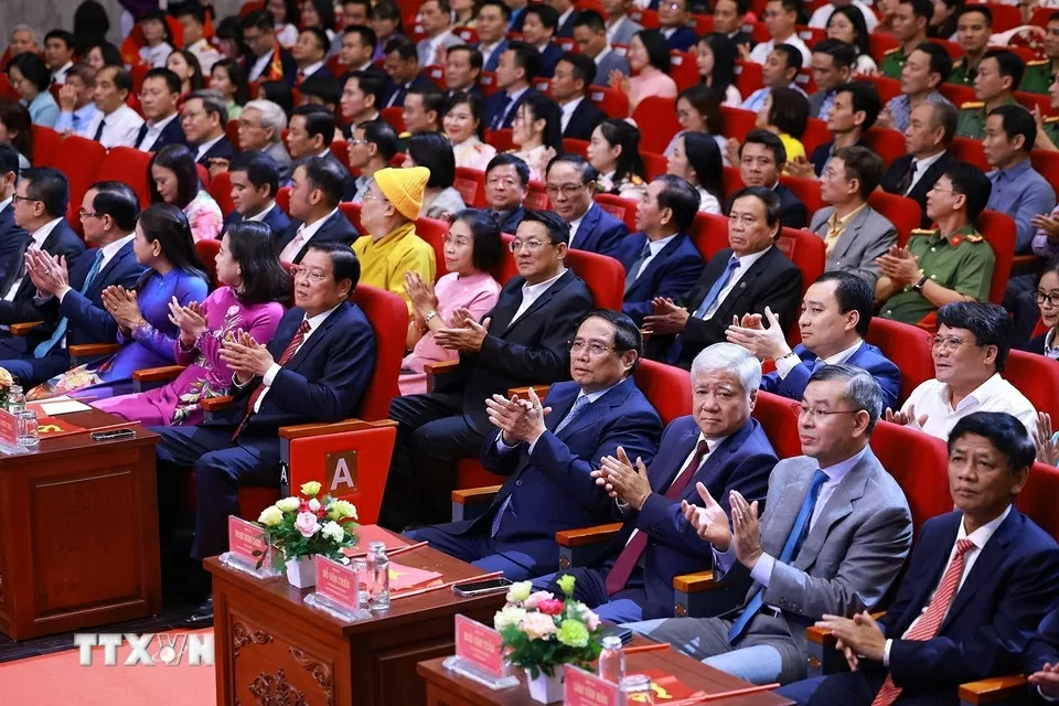 Thủ tướng Phạm Minh Chính dự lễ trao giải báo chí toàn quốc phòng, chống tham nhũng, lãng phí, tiêu cực