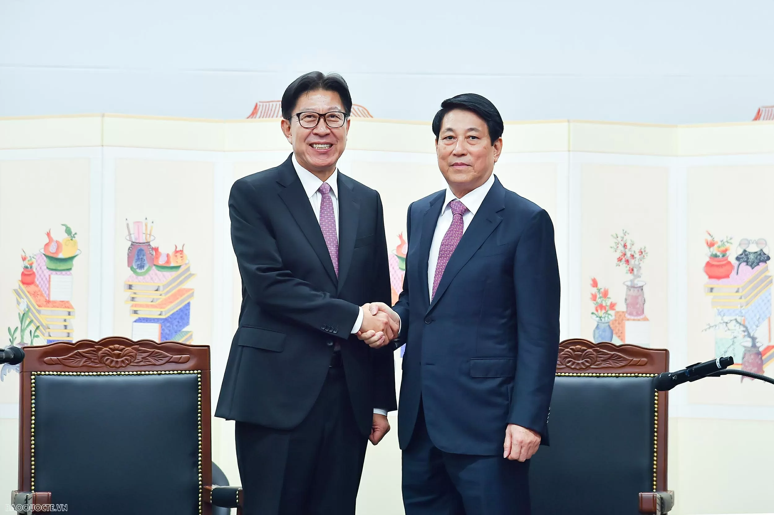 Chủ tịch nước Lương Cường tiếp Thị trưởng Thành phố Busan