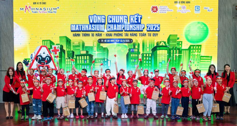 Vinh danh 18 gương mặt xuất sắc nhất tại Chung kết phía Nam Mathnasium Championship 2025 Vinh danh 18 gương mặt xuất sắc nhất tại Chung kết phía Nam Mathnasium Championship 2025