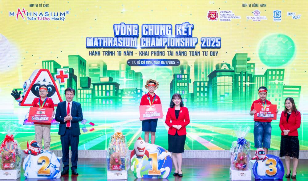Vinh danh 18 gương mặt xuất sắc nhất tại Chung kết phía Nam Mathnasium Championship 2025 Vinh danh 18 gương mặt xuất sắc nhất tại Chung kết phía Nam Mathnasium Championship 2025