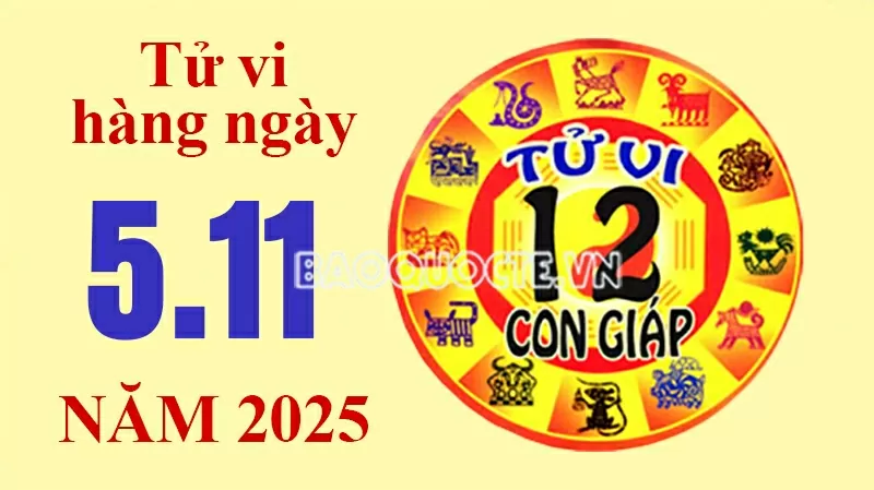 Tử vi hôm nay, xem tử vi 12 con giáp hôm nay ngày 5/11/2025: