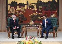 Thủ tướng Phạm Minh Chính tiếp Chủ tịch Hội hữu nghị Nhật-Việt vùng Kansai
