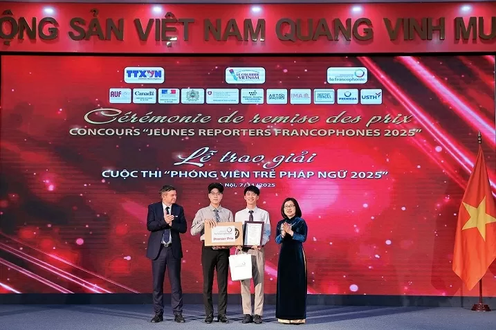 Trao giải Cuộc thi Phóng viên trẻ Pháp ngữ 2025