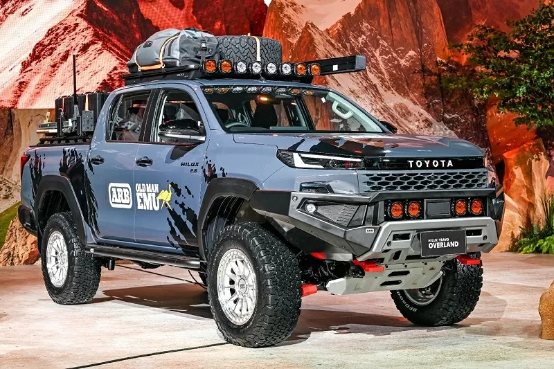 Toyota Hilux 2026 có sự thay đổi lớn nhất ở phần đầu xe.