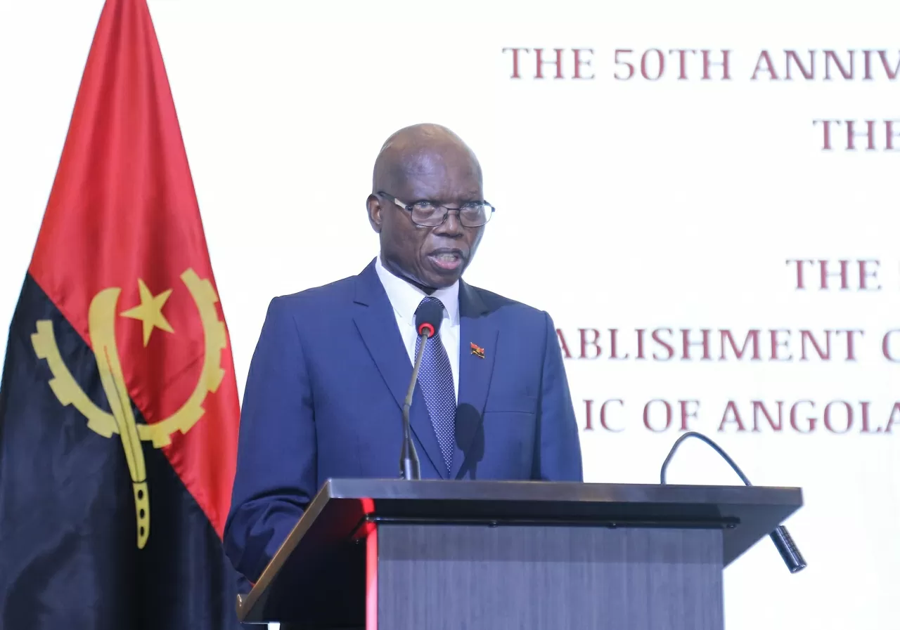 Đại sứ Angola tại Việt Nam Fernando Miguel phát biểu tại buổi lễ. (Ảnh: Thành Long)