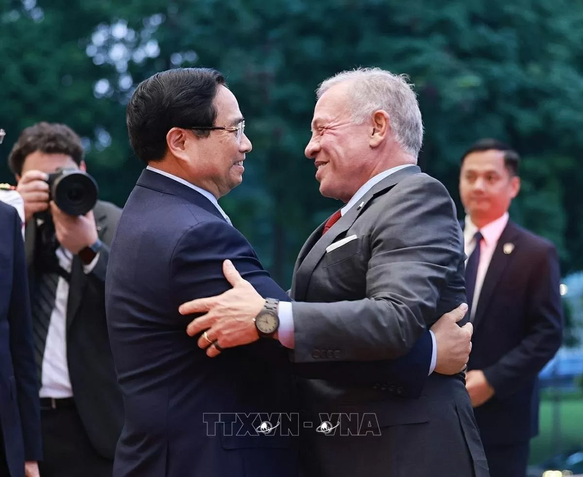 Thủ tướng Chính phủ Phạm Minh Chính hội kiến Quốc vương Jordan Abdullah II Ibn Al-Hussein