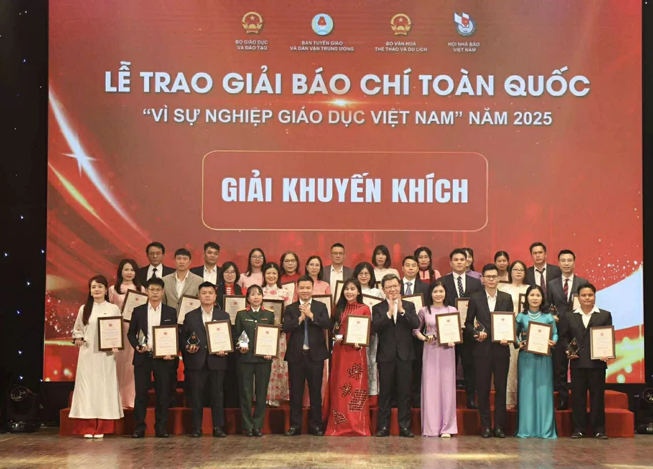 Vinh danh 60 tác phẩm đoạt giải Giải báo chí toàn quốc Vì sự nghiệp giáo dục Việt Nam năm 2025