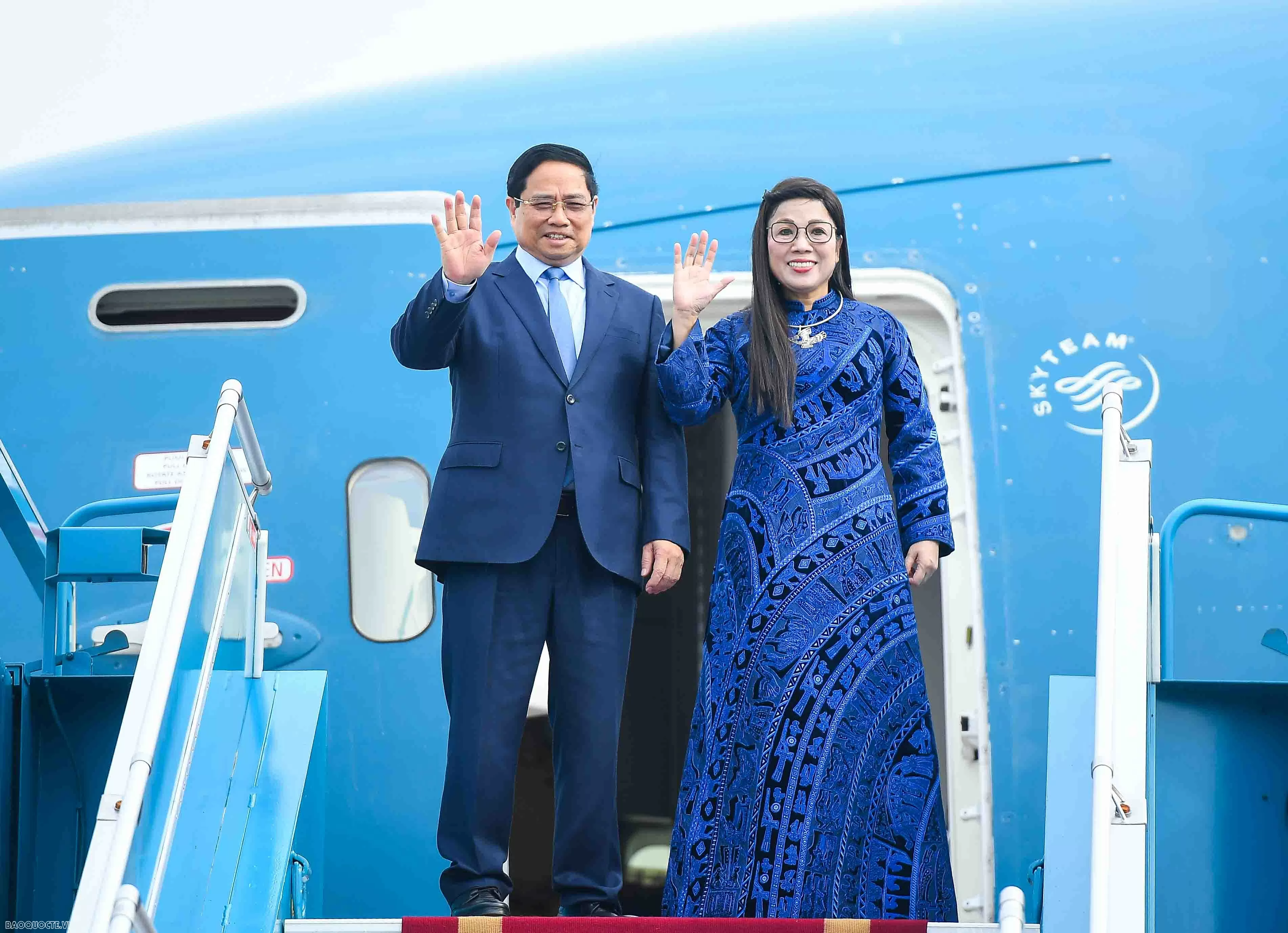 Thủ tướng Phạm Minh Chính và Phu nhân bắt đầu chuyến công tác tại Kuwait, Algeria và Nam Phi