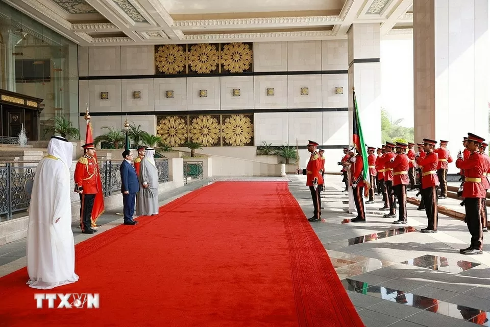 Lễ đón chính thức Thủ tướng Phạm Minh Chính tại Kuwait