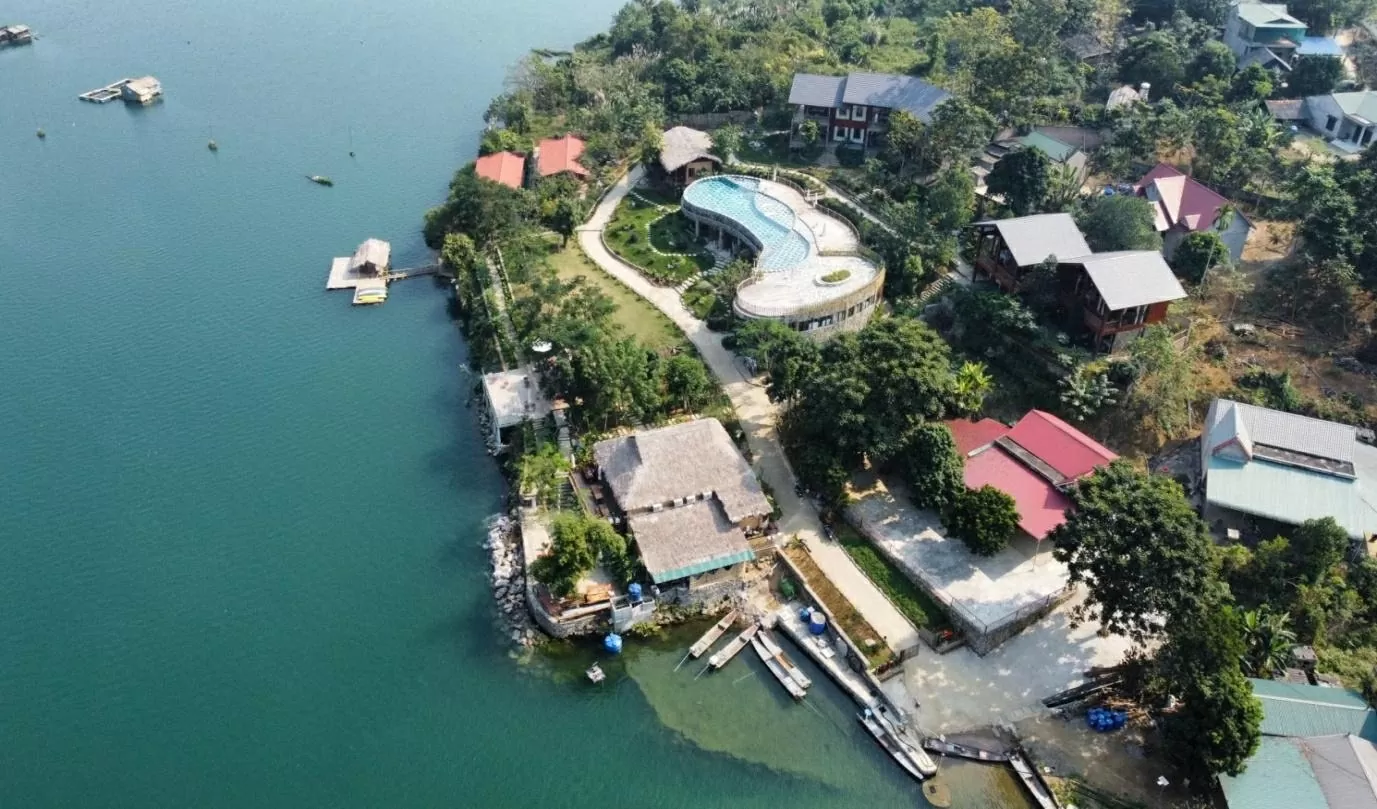 Khu du lịch Mơ village ở xã Đà Bắc. (Nguồn: Mơ village)