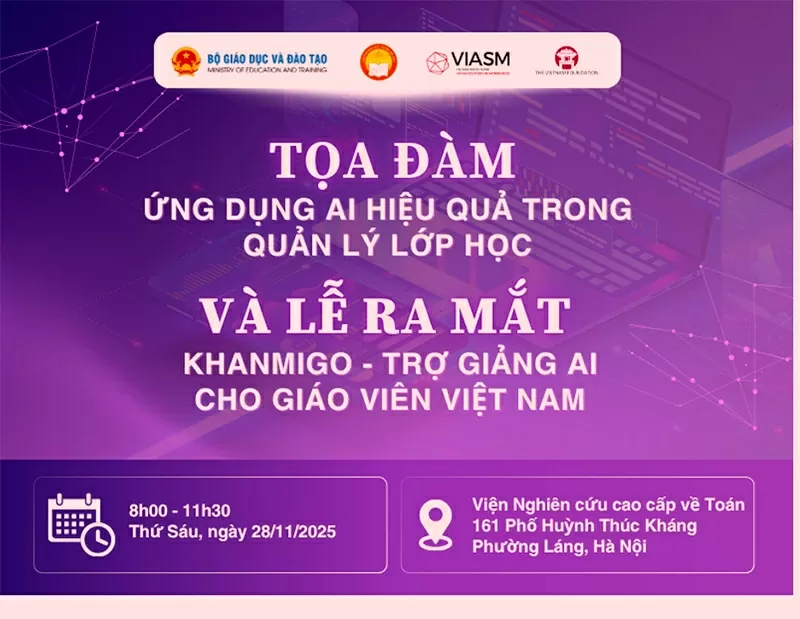 Tọa đàm và Lễ ra mắt 'Khanmigo - Trợ giảng AI cho giáo viên Việt Nam'