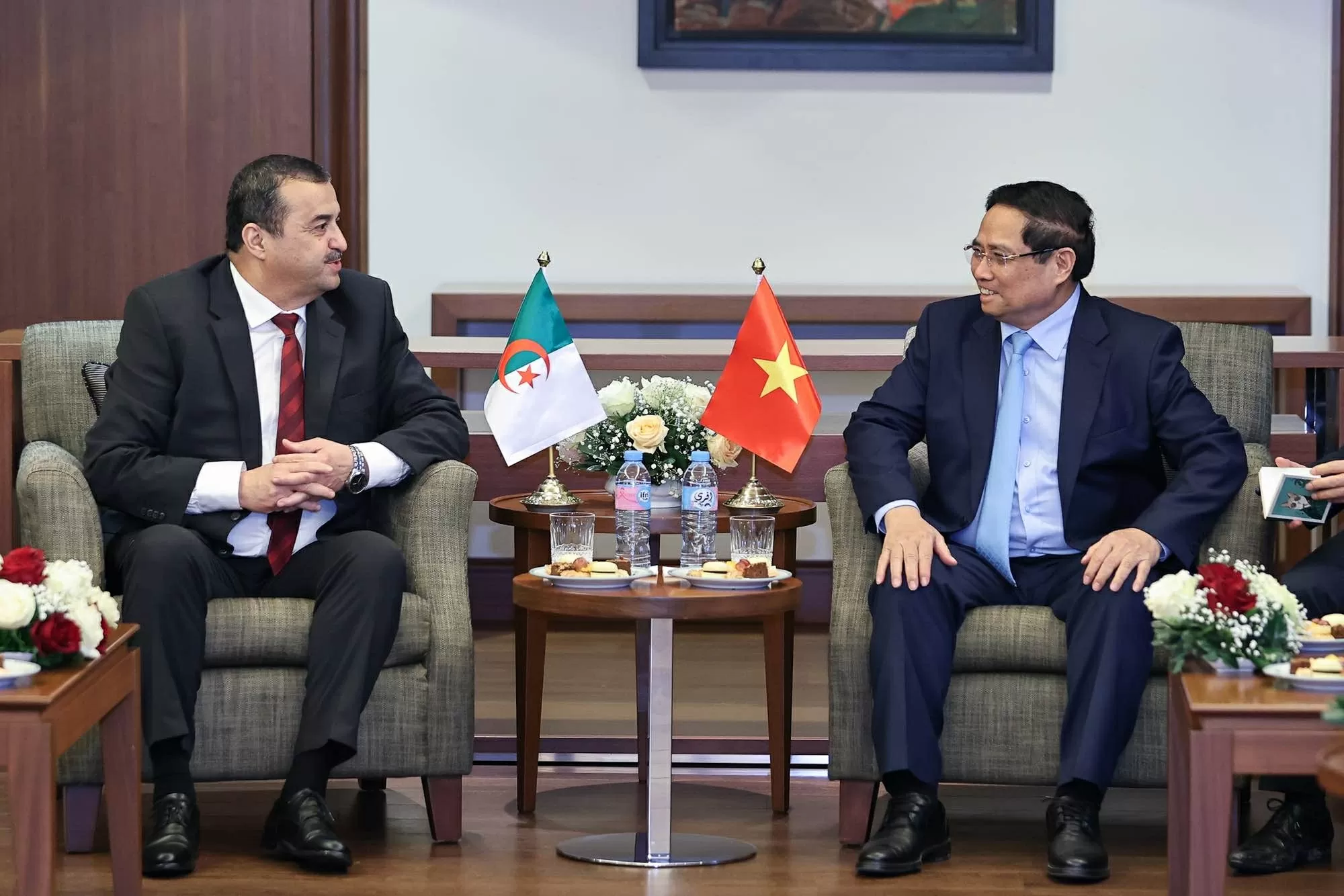 Tiếp Bộ trưởng Bộ Dầu khí và Mỏ cùng Chủ tịch tập đoàn Sonatrach