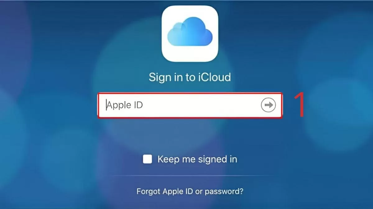 Kết nối iPad với máy tính và đăng nhập iCloud.