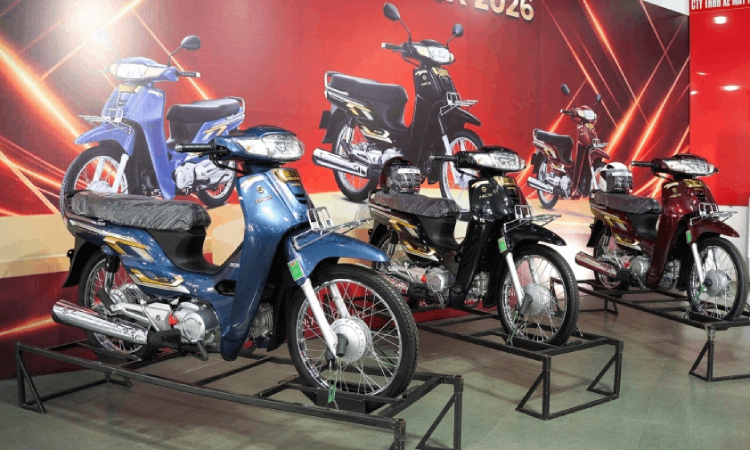 Honda Dream 2026 vẫn giữ nguyên những đường nét truyền thống đặc trưng của dòng xe.