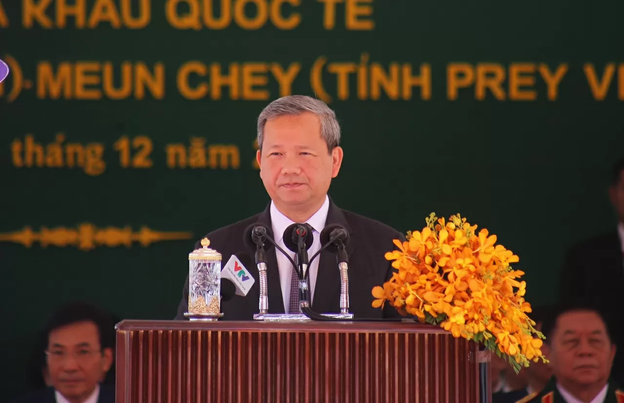 Thủ tướng Vương quốc Campuchia Hun Manet phát biểu tại Lễ Khai trương