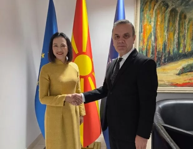 Đại sứ Nguyễn Thị Minh Nguyệt trình Thư ủy nhiệm tại Bắc Macedonia, thúc đẩy hợp tác song phương trên nhiều lĩnh vực