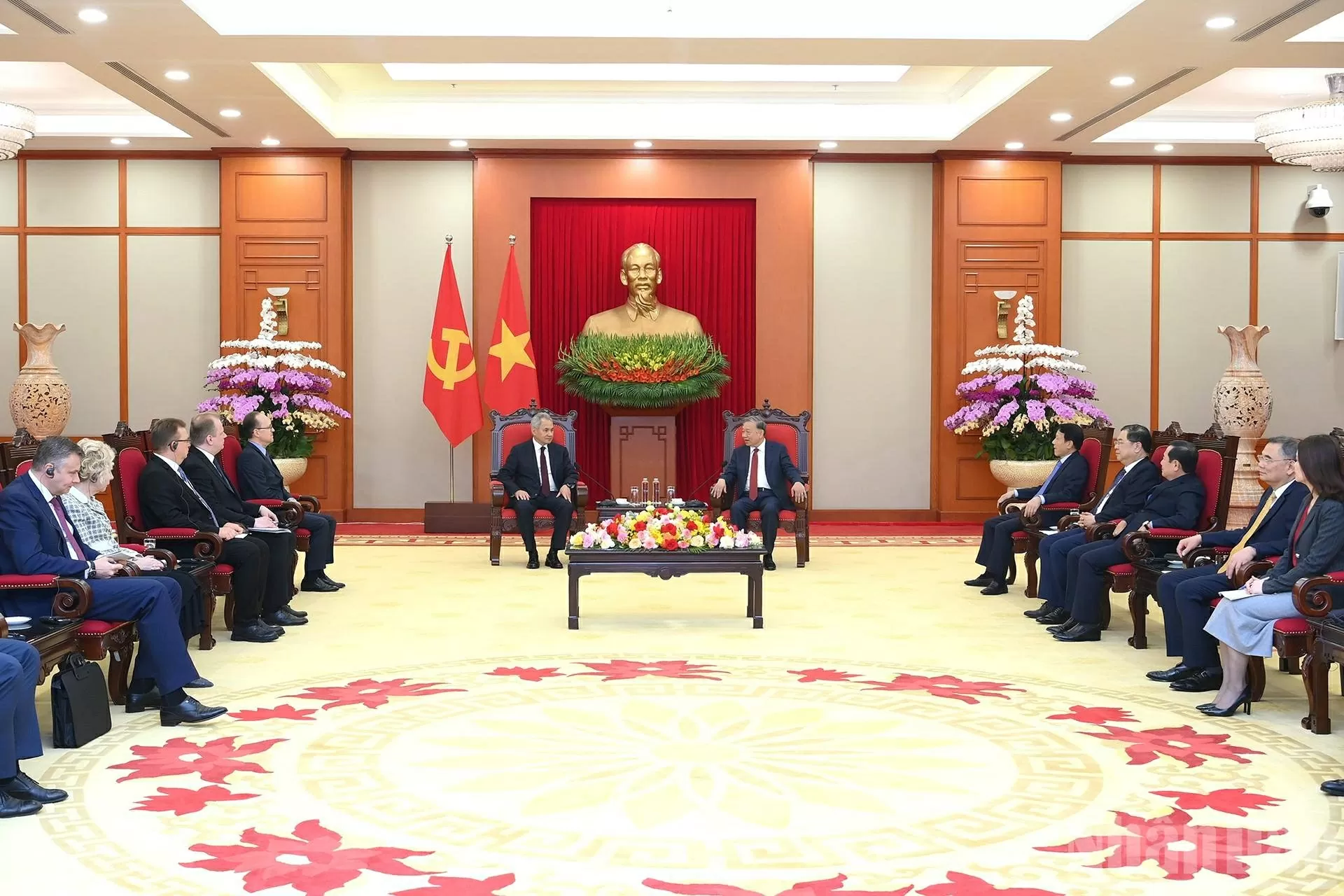 Tổng Bí thư Tô Lâm tiếp Thư ký Hội đồng An ninh Nga