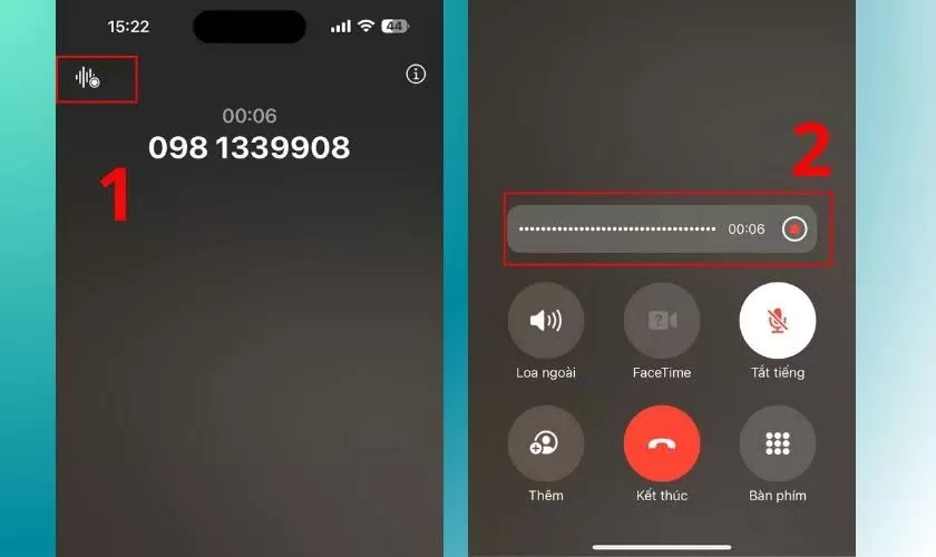Kích hoạt ghi âm khi cuộc gọi đang diễn ra. Kích hoạt ghi âm khi cuộc gọi đang diễn ra.