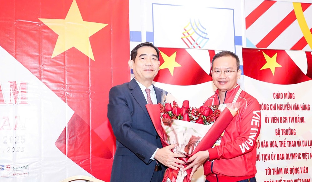 Đoàn thể thao Việt Nam thăm ĐSQ