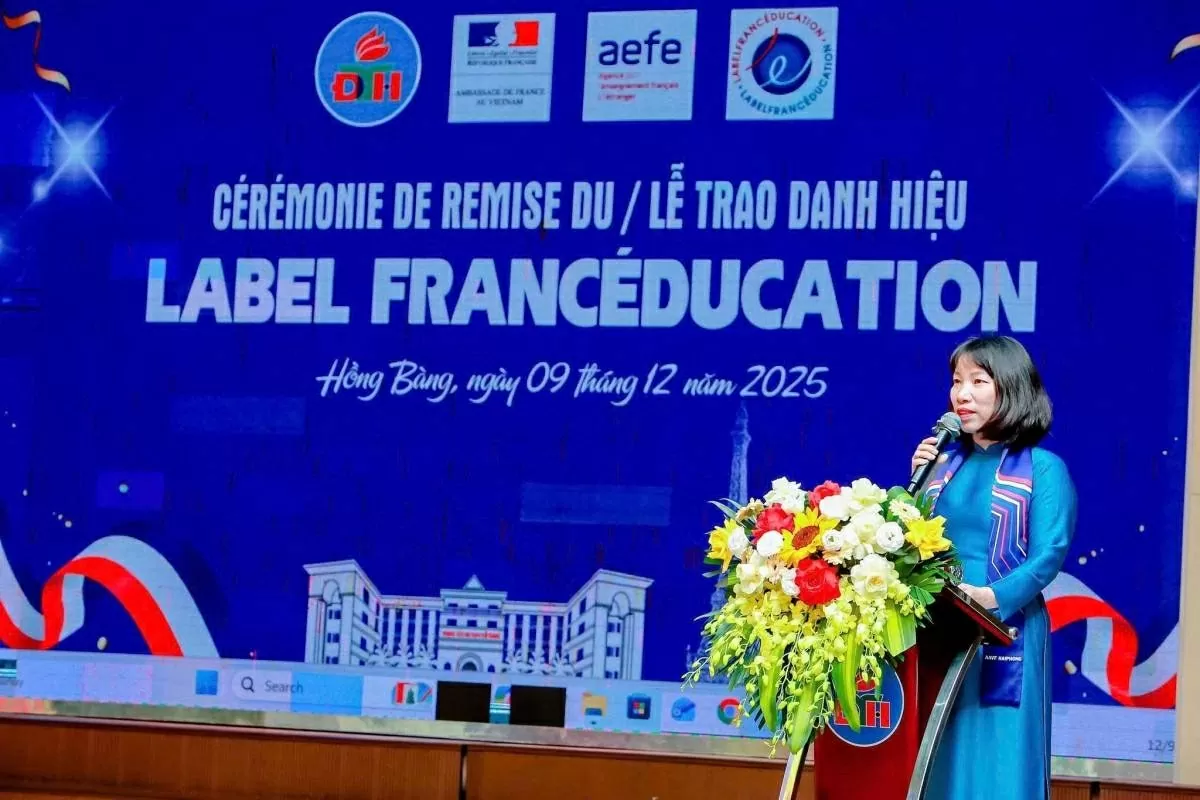 Trường Tiểu học Đinh Tiên Hoàng (Hải Phòng) đón nhận danh hiệu Label FrancÉducation: Mở cánh cửa mới cho học sinh trong thời đại mới Trường Tiểu học Đinh Tiên Hoàng (Hải Phòng) đón nhận danh hiệu Label FrancÉducation: Mở cánh cửa mới cho học sinh trong thời đại mới