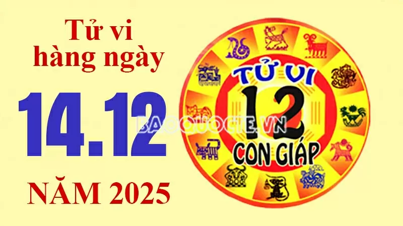Tử vi hôm nay, xem tử vi 12 con giáp hôm nay ngày 14/12/2025: