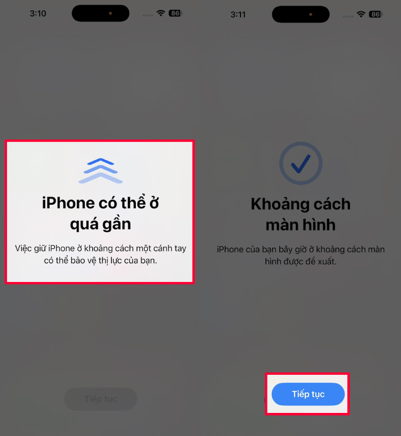 Cùng với cảnh báo, iPhone sẽ tạm thời làm mờ nội dung hiển thị. Cùng với cảnh báo, iPhone sẽ tạm thời làm mờ nội dung hiển thị.