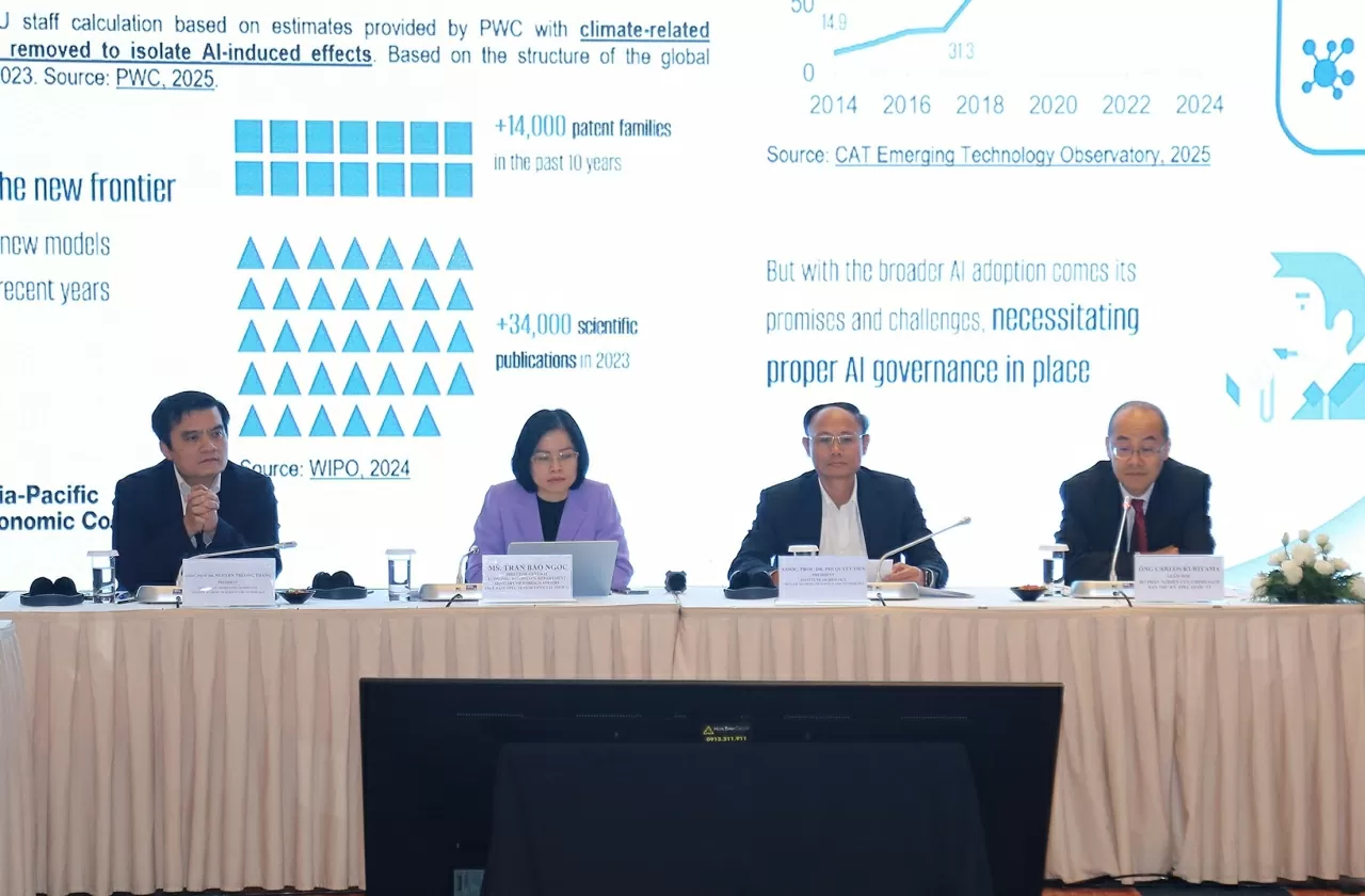 Các đại biểu thảo luận về các định hướng chiến lược cho Năm APEC Việt Nam 2027. (Ảnh: Thành Long)