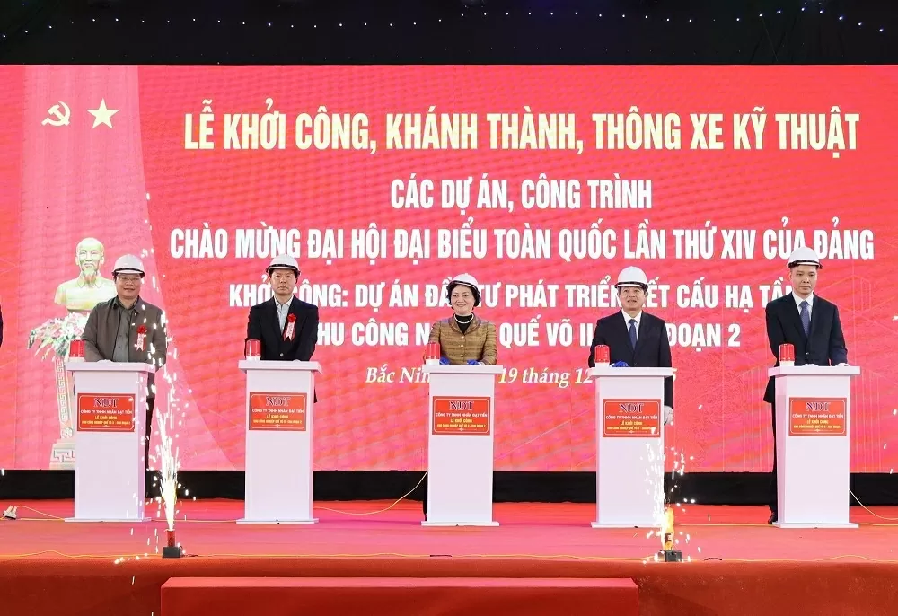 Chào mừng Đại hội XIV của Đảng: Bắc Ninh khởi công 4 dự án, công trình lớn Chào mừng Đại hội XIV của Đảng: Bắc Ninh khởi công 4 dự án, công trình lớn