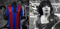 Chiếc áo rách huyền thoại của Maradona ở Barca được bán 179 nghìn USD