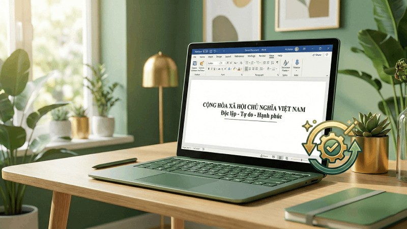 Cách tạo quốc hiệu tiêu ngữ tự động trong Word đơn giản và tiện lợi.