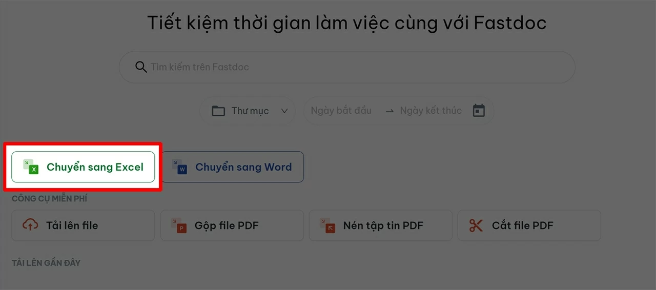 Chọn mục Chuyển sang Excel để chuẩn bị chuyển file ảnh thành bảng Excel. Chọn mục Chuyển sang Excel để chuẩn bị chuyển file ảnh thành bảng Excel.