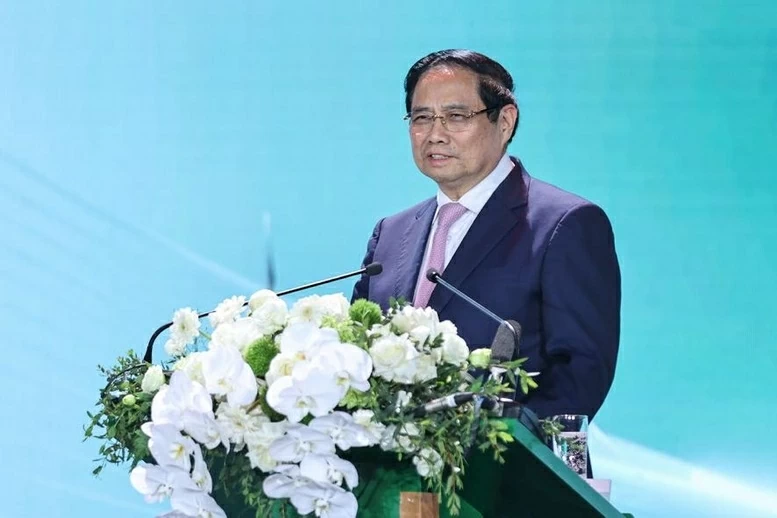 Thủ tướng Chính phủ Phạm Minh Chính phát biểu tại Hội nghị. (Ảnh: Thành Long) Thủ tướng Chính phủ Phạm Minh Chính phát biểu tại Hội nghị. (Ảnh: Thành Long)