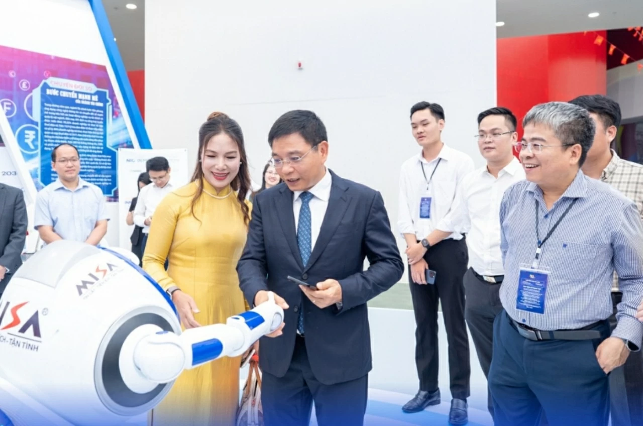Triển lãm tại Hội nghị tổng kết năm 2025 của Bộ KH&CN. (Ảnh: Thái Khang)