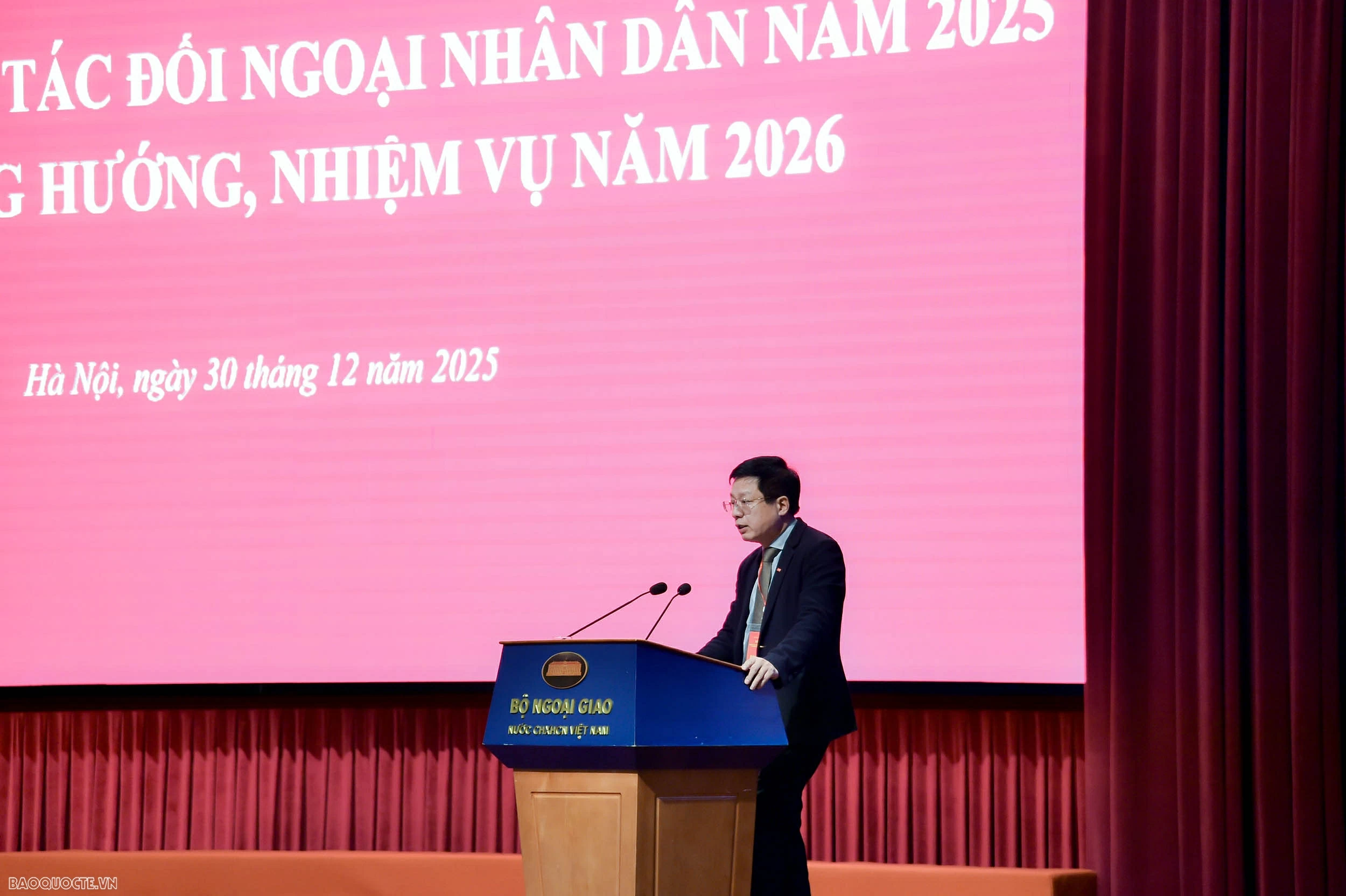 Sáng nay (30/12), diễn ra Hội nghị tổng kết công tác đối ngoại nhân dân năm 2025 và phương hướng, nhiệm vụ năm 2026